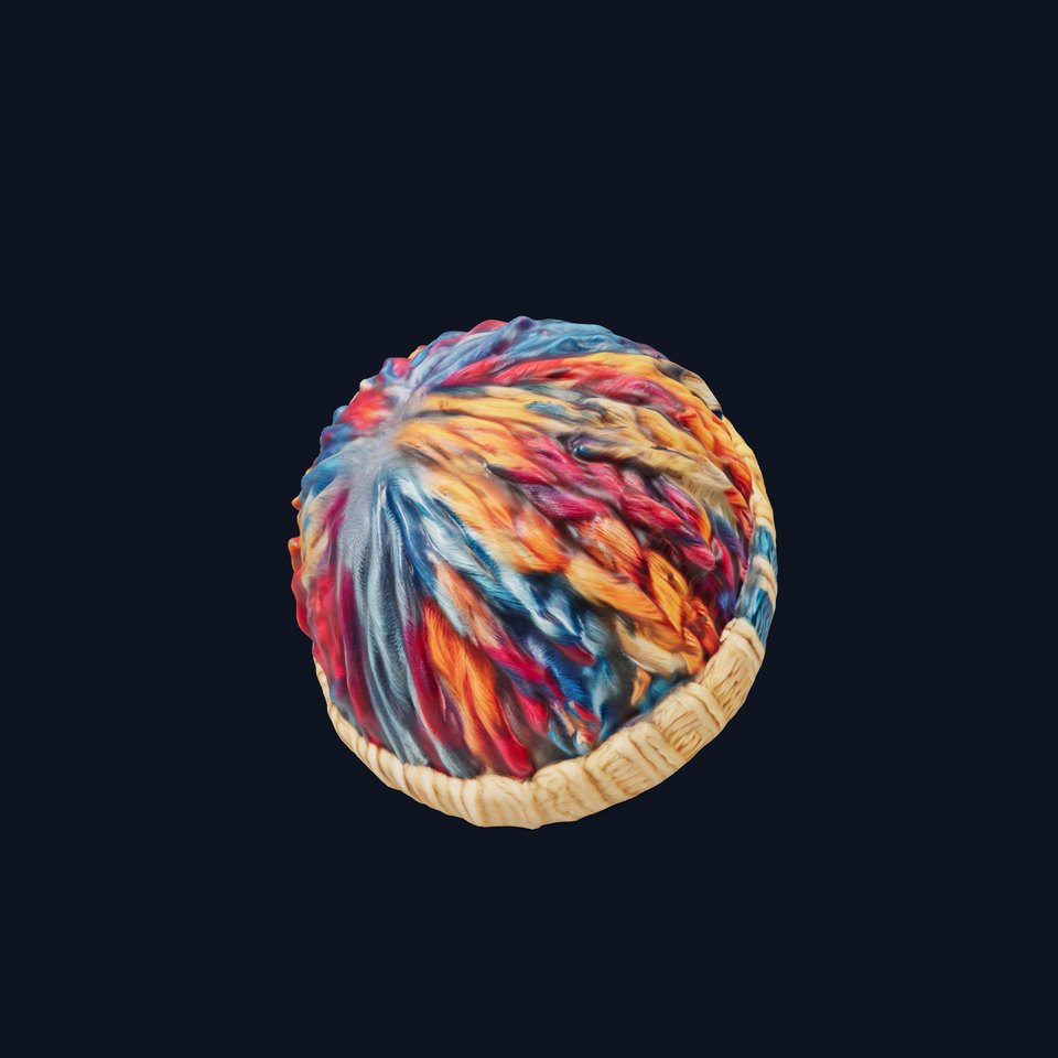 Multicolor Knit Beanie model pack